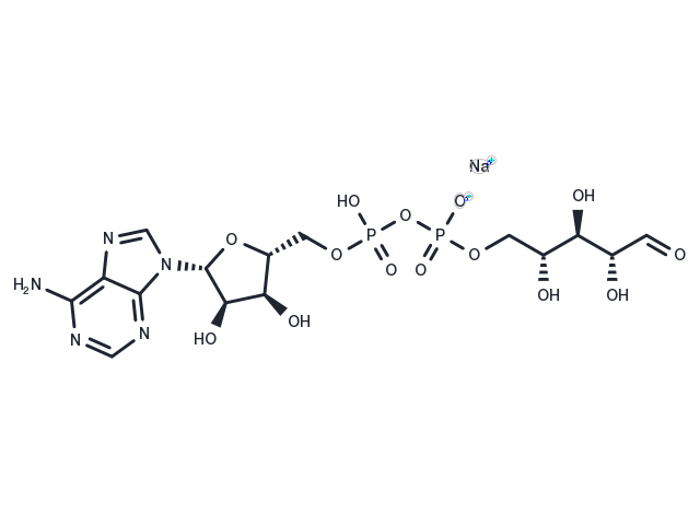 Adenosine 5'-diphosphoribose sodium Chemical Structure