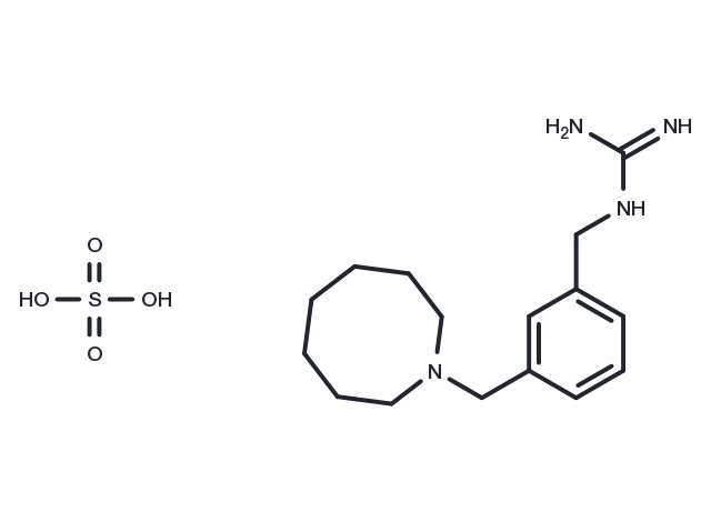 m-Heptamethyleniminomethylbenzylguanidine sulfate Chemical Structure