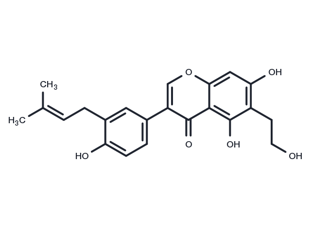 Derrisisoflavone J Chemical Structure