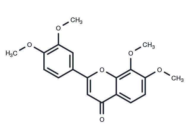 3',4',7,8-Tetramethoxyflavone Chemical Structure