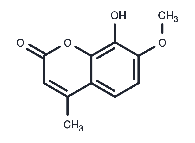 7-methoxy-8-hydroxy-4-methylcoumarin Chemical Structure