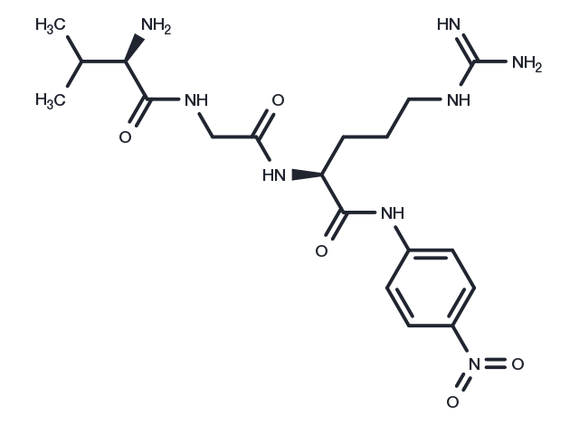 Valyl-glycyl-arginine-4-nitroanilide Chemical Structure