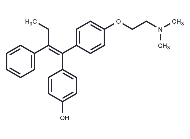 (E)-4-Hydroxytamoxifen Chemical Structure