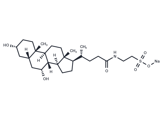 Taurochenodeoxycholic acid sodium Chemical Structure