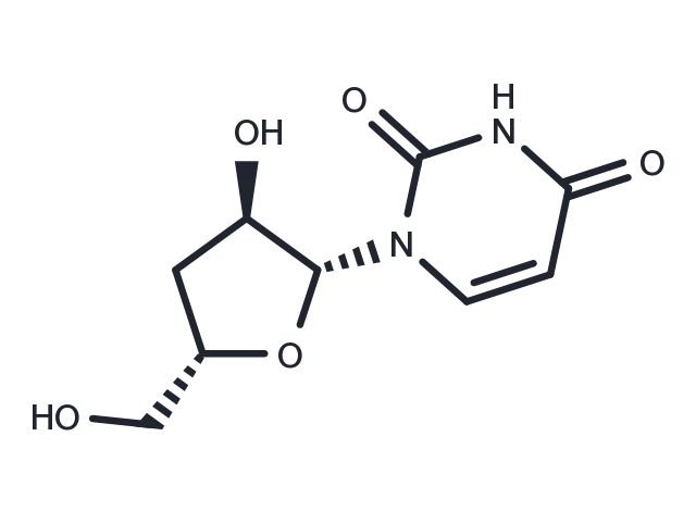 3′-Deoxyuridine Chemical Structure