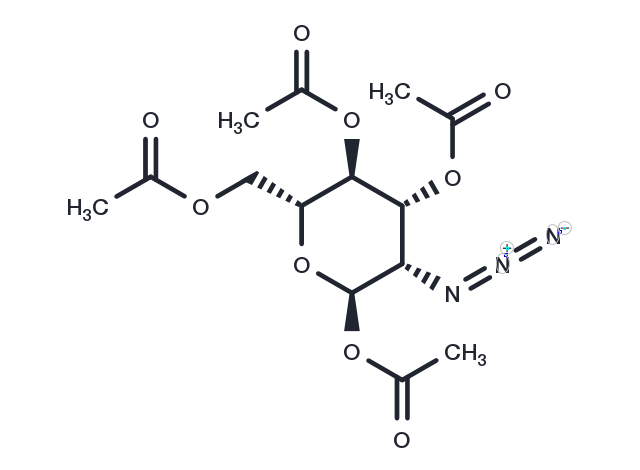 1,3,4,6-Tetra-O-acetyl-2-azido-2-deoxy-α-D-Mannopyranose Chemical Structure