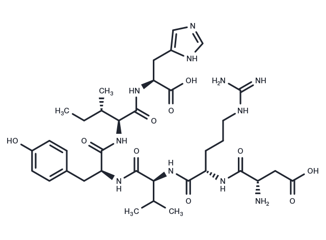Angiotensin I/II (1-6) Chemical Structure