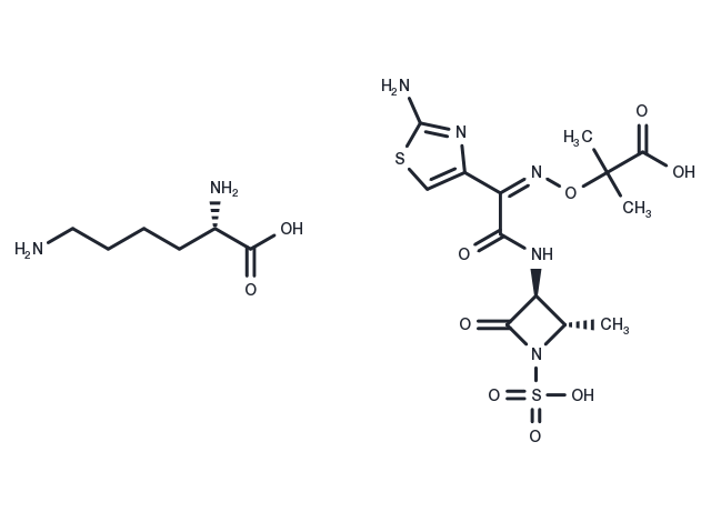 Aztreonam lysine Chemical Structure