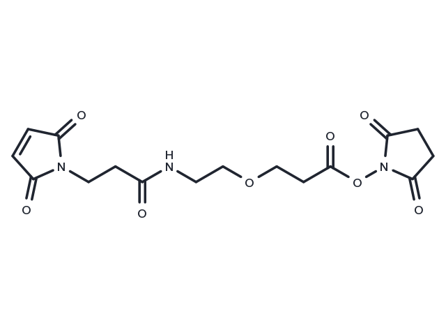 Mal-amido-PEG1-C2-​NHS ester Chemical Structure