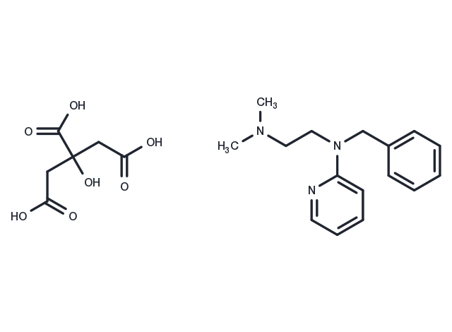 Tripelennamine citrate Chemical Structure