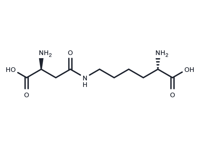 Aspartyllysine Chemical Structure