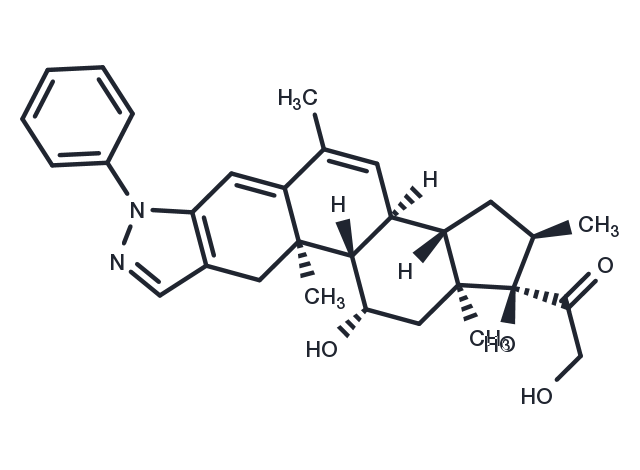 Deacylcortivazol Chemical Structure