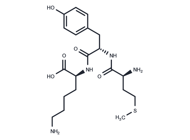 Methionyl-tyrosyl-lysine Chemical Structure