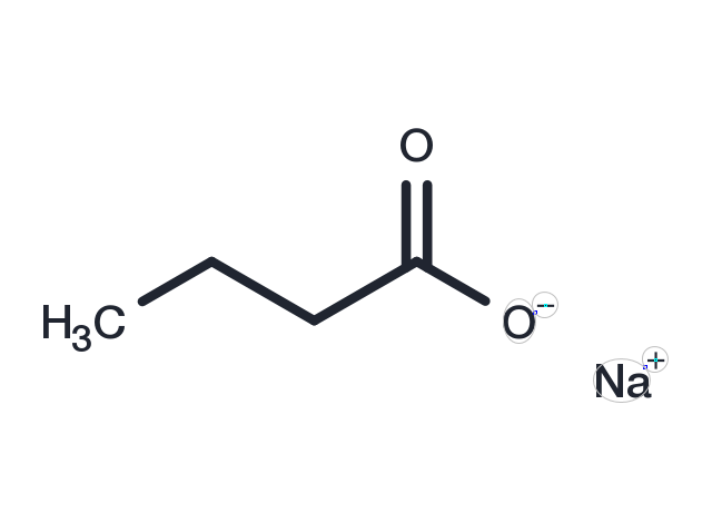 Sodium butanoate Chemical Structure