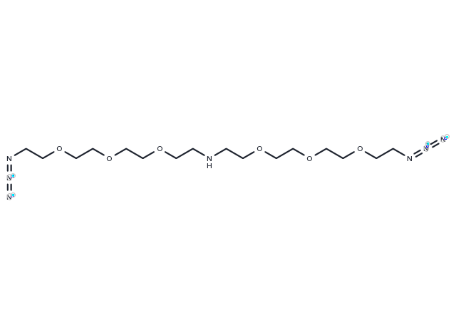 NH-bis(PEG3-azide) Chemical Structure