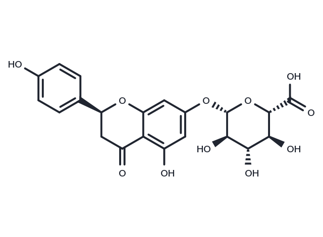 Naringenin-7-O-beta-D-glucuronide Chemical Structure