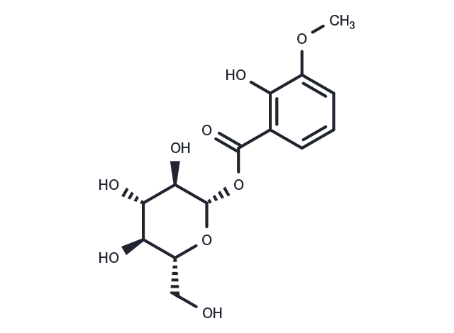 2-Hydroxy-3-methoxybenzoic acid glucose ester Chemical Structure