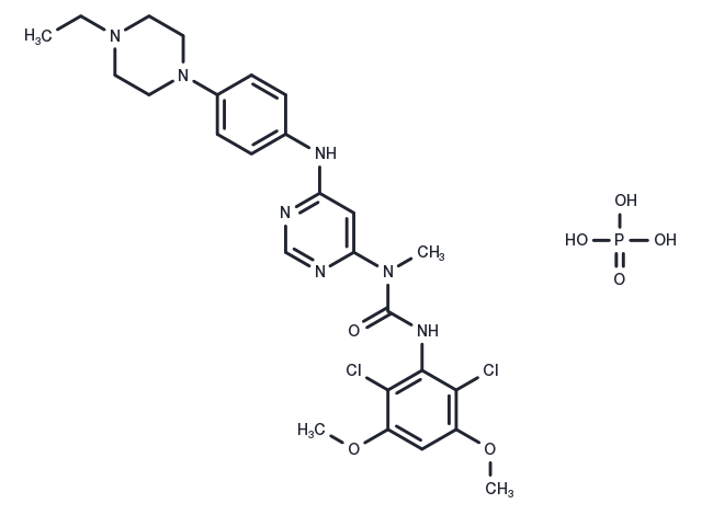 Infigratinib phosphate Chemical Structure