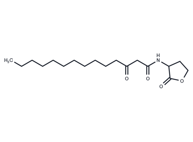 N-(3-Oxotetradecanoyl)-DL-homoserine lactone Chemical Structure