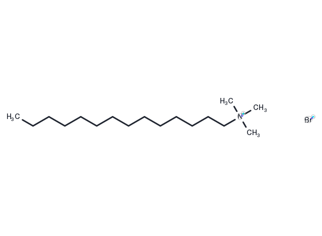 Tetradecyltrimethylammonium bromide Chemical Structure
