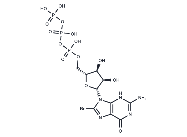 8-Br-GTP Chemical Structure
