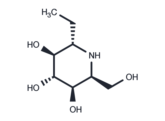 (-)-Adenophorine Chemical Structure