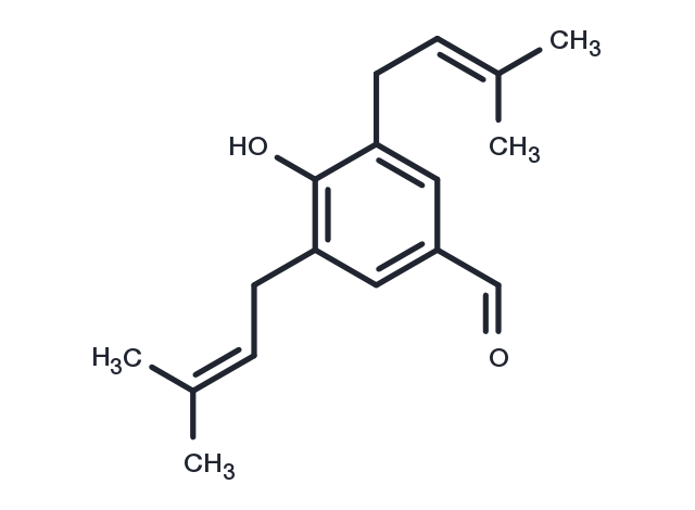 3,5-Diprenyl-4-hydroxybenzaldehyde Chemical Structure