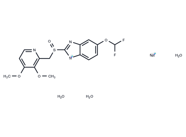 S-Pantoprazole sodium trihydrate Chemical Structure