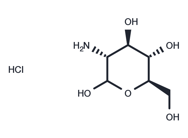 Glucosamine hydrochloride Chemical Structure