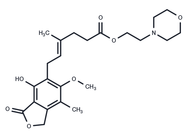 Mycophenolate Mofetil Chemical Structure