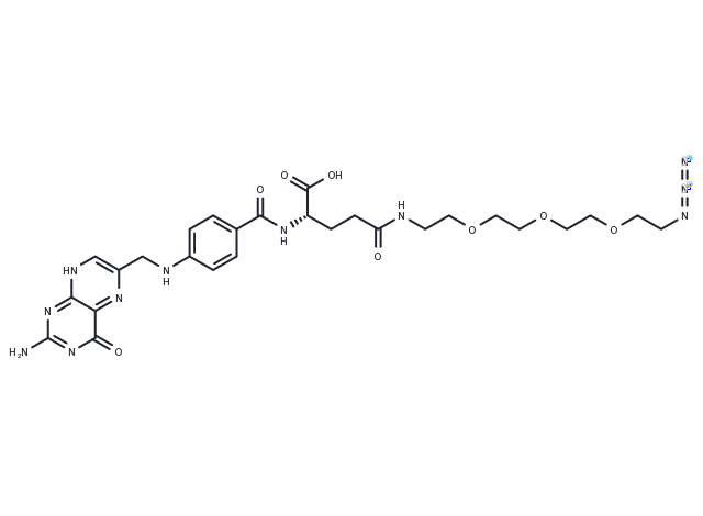 Folate-PEG3-azide Chemical Structure
