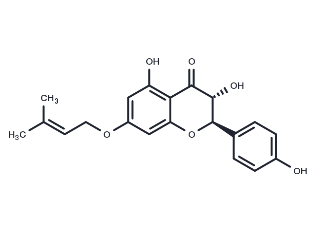 7-Prenyloxyaromadendrin Chemical Structure