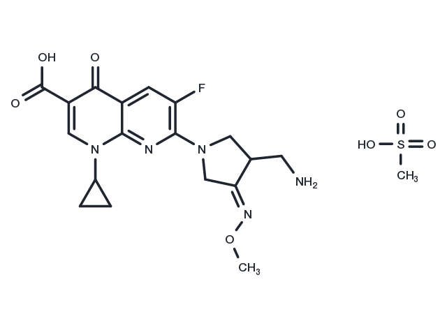 Gemifloxacin mesylate Chemical Structure