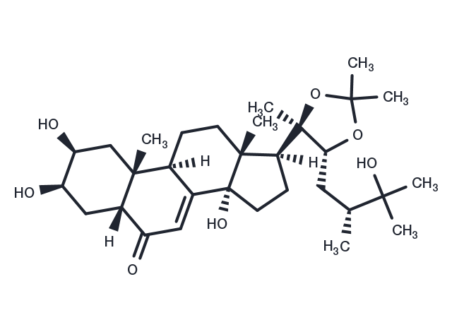Makisterone A 20,22-monoacetonide Chemical Structure