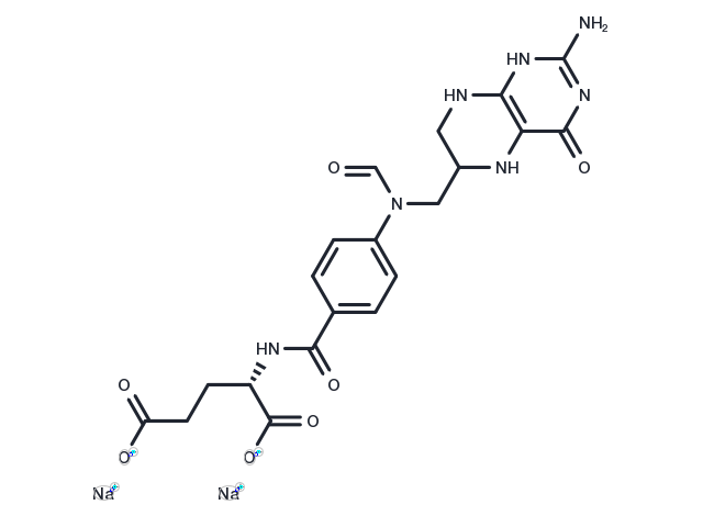 10-Formyltetrahydrofolic acid disodium Chemical Structure