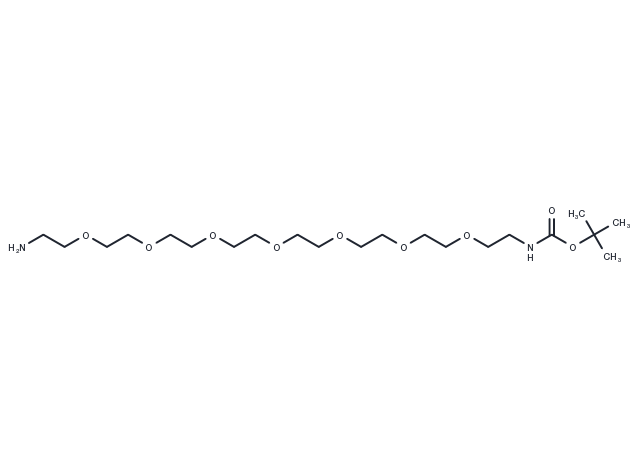 Boc-NH-PEG7-NH2 Chemical Structure