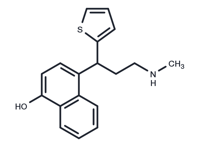 Duloxetine metabolite Para-Naphthol Duloxetine Chemical Structure