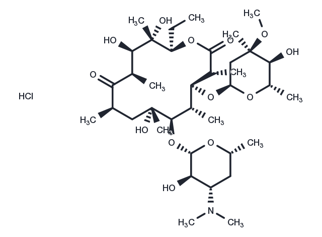 Erythromycin hydrochloride Chemical Structure
