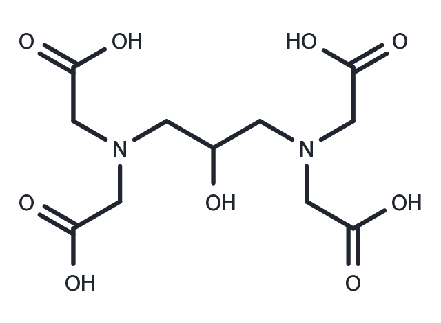 diaminohydroxypropanetetraacetic acid Chemical Structure