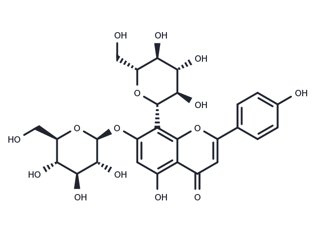 Vitexin 7-glucoside Chemical Structure