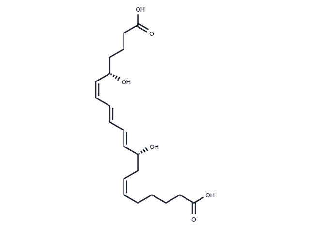 20-Carboxy-Leukotriene B4 Chemical Structure