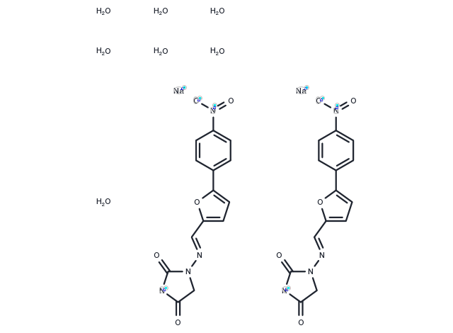 Dantrolene sodium hemiheptahydrate Chemical Structure