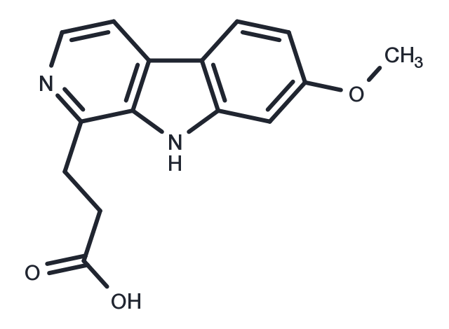 7-Methoxy-beta-carboline-1-propionic acid Chemical Structure