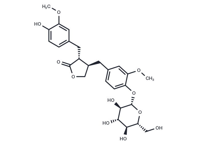 Matairesinol monoglucoside Chemical Structure