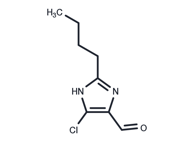 2-Butyl-4-chloro-1H-imidazole-5-carbaldehyde Chemical Structure