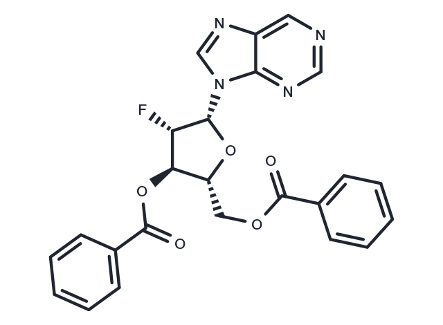 Purine-9-beta-D-(3’,5’-di-O-benzoyl-2’-deoxy-2’-fluoro)arabinoriboside Chemical Structure