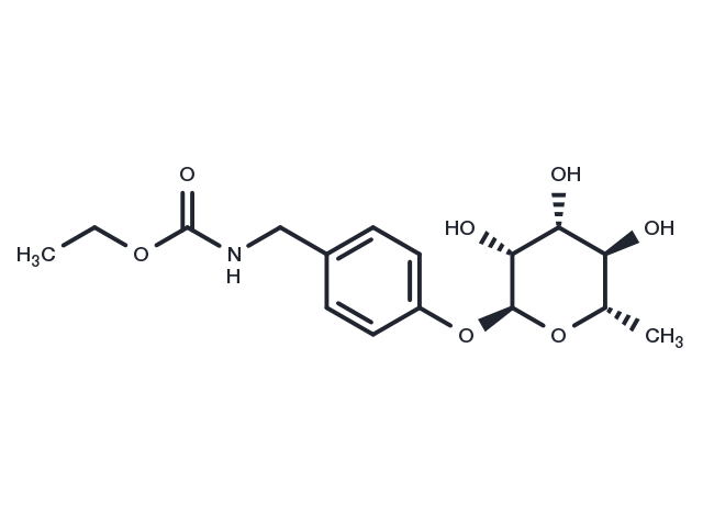 Ethyl 4-(rhamnosyloxy)benzylcarbamate Chemical Structure