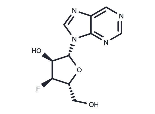 9-(3-Deoxy-3-fluoro-beta-D-ribofuranosyl)purine Chemical Structure