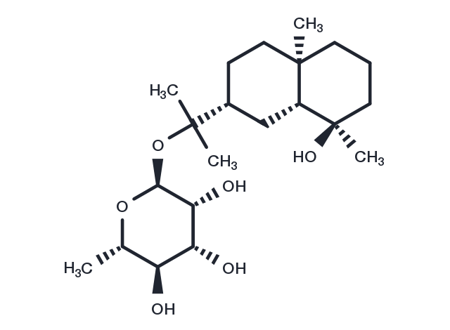 Cryptomeridiol 11-rhamnoside Chemical Structure