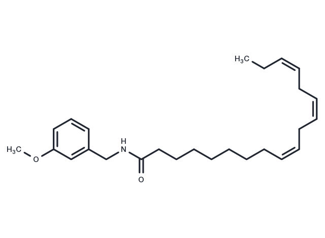 N-(3-Methoxybenzyl)-(9Z,12Z,15Z)-octadecatrienamide Chemical Structure